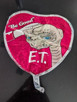 Vintage 1982 E.T. The Extra Terrestrial Mylar Balloon Never Inflated - Pickup in 91706