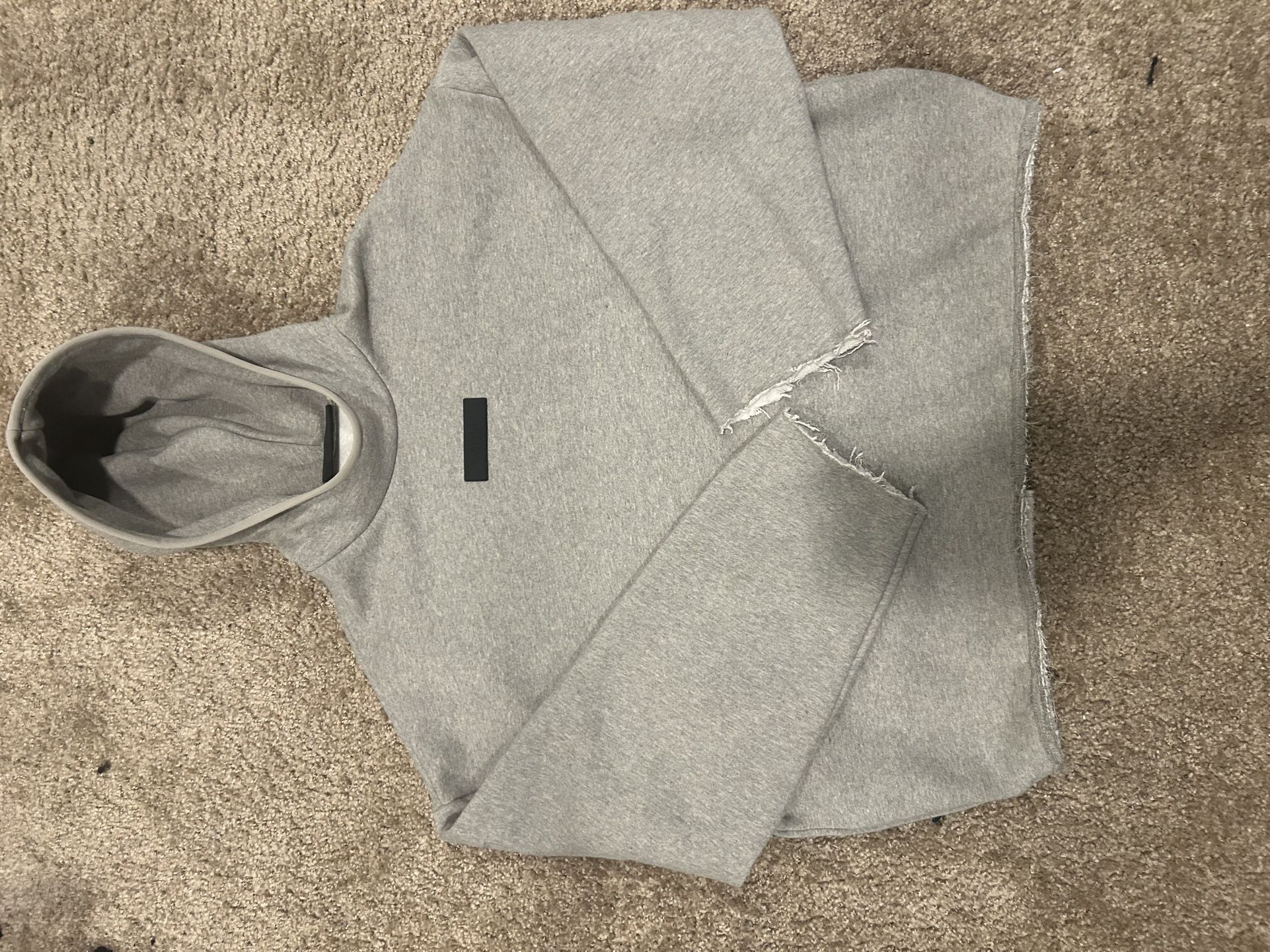 Grey Essential Hoodie Size S