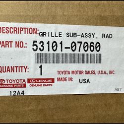 10-12 Toyota Avalon Ft Bumper Grille