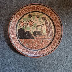 Handmade Decorative Plate Made In Mexico