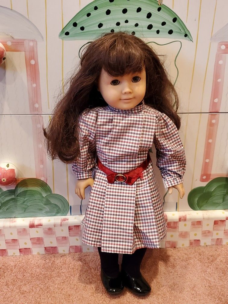 American Girl Doll Samantha Parkington Plus Book And Extra Outfit
