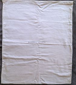 New BOTTEGA VENETA XL Gray Cotton Logo Dust Bag ~ 27” x 23”