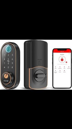 SMONET Y1 Smart Lock Fingerprint With Electronic Deadbolt And IC Fobs Door Lock