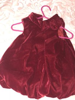 Red velvet 3-6 month baby girl Christmas dress