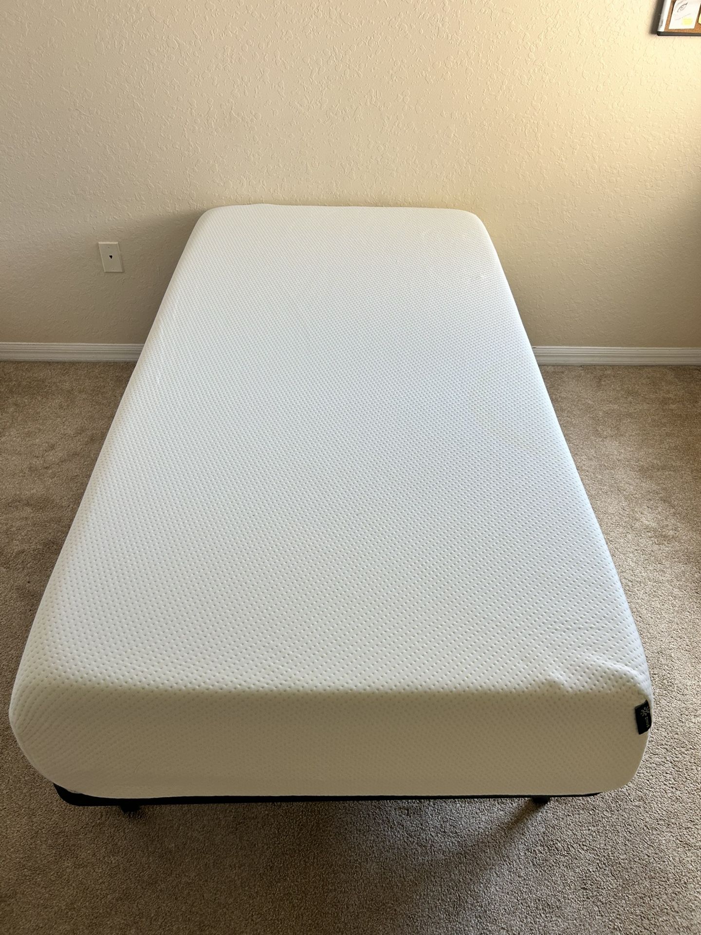 Bed Frame And 8 Inch Twin Mattress
