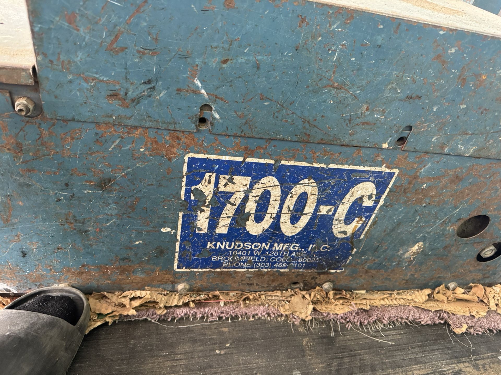 Knudson Model 1700 Gutter Machine