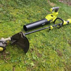 Blower & String Trimmer 40V KIT,battery operated, set of 2 tools