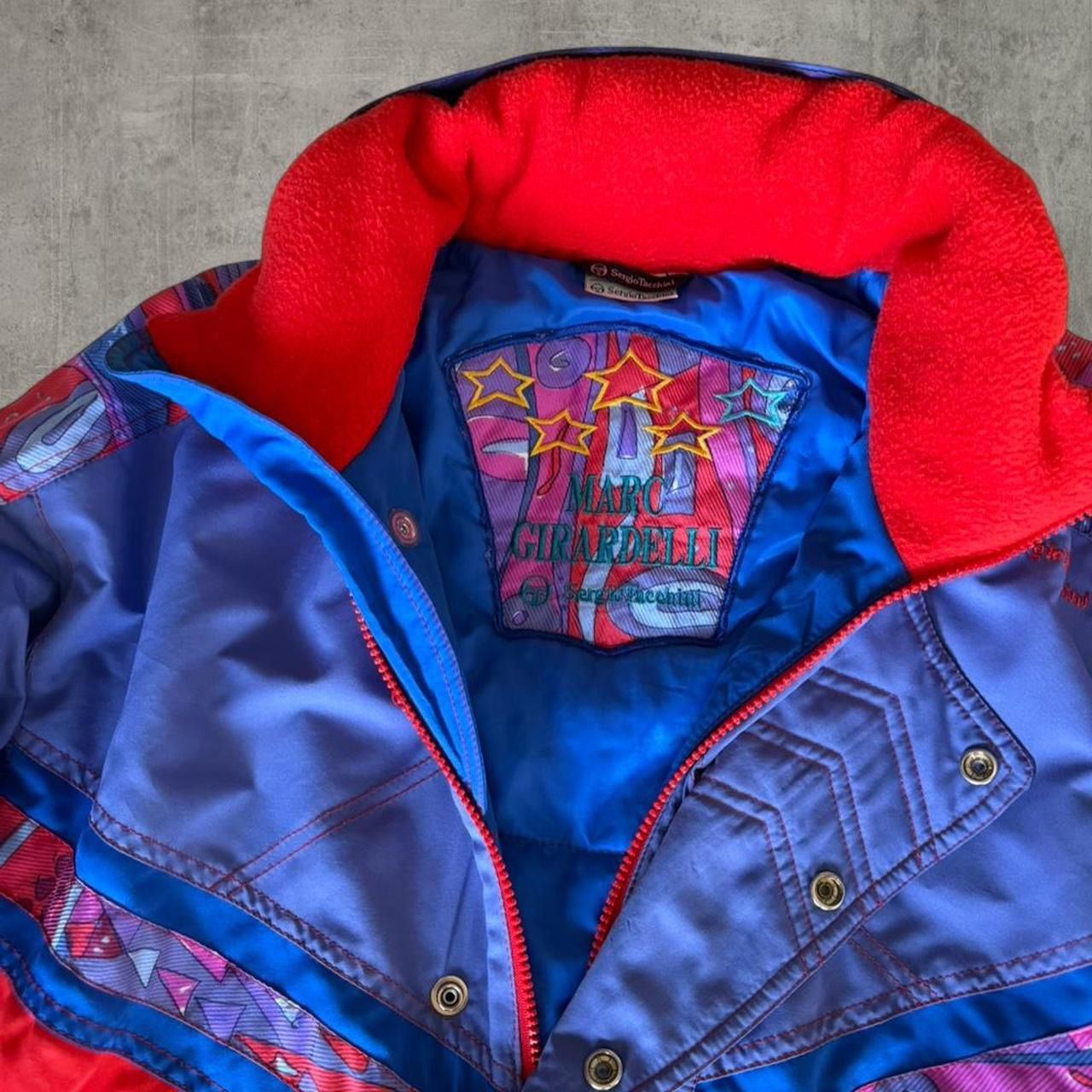 Vintage 90s Sergio Tacchini Marc Girardelli Ski Jacket Colorblock 