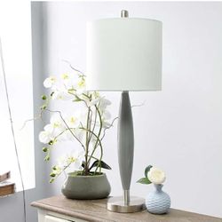 New Elegant Designs LT3308-GRY Needle Stick Table Lamp Gray