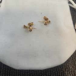 2 pare de Arete 14k 3mm diamantes 100/auténticos 180 el par