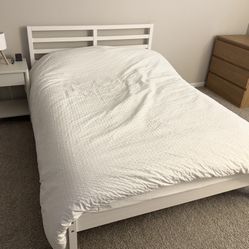 IKEA Tarva Full Size Bed Frame With Mattress