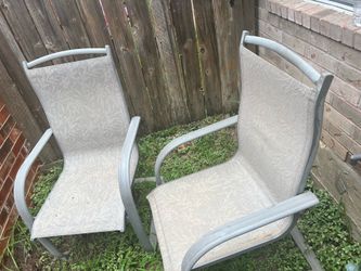 6 gray embroided leaves  Chairs