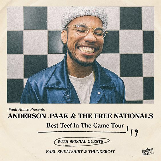 Reserved Anderson Paak Tickets Red Rocks 6/14