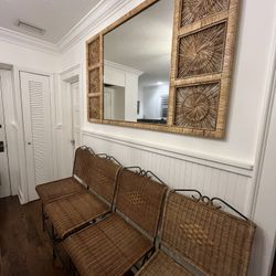 Counter High Stools Set Of 4  With Matching Mirror