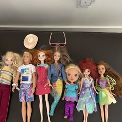 Five (5) Barbie's All Dressed Up For Only $20.00