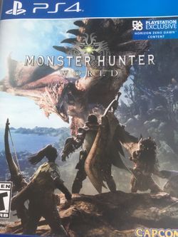Monster hunter world PS4