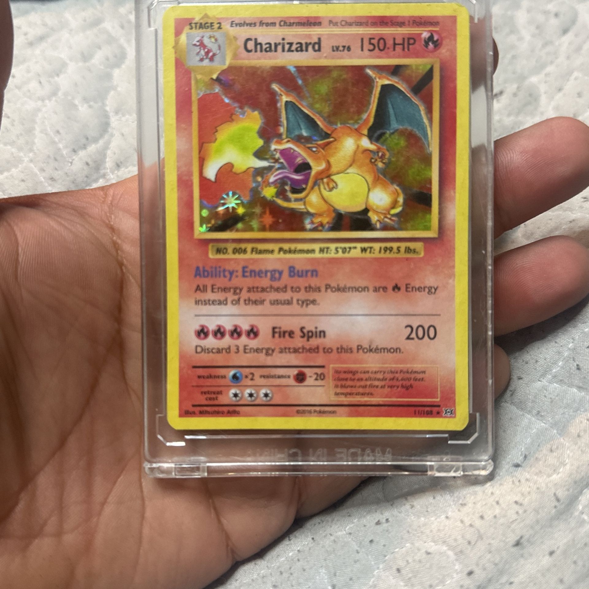 2016 Charzard Holo Ungraded