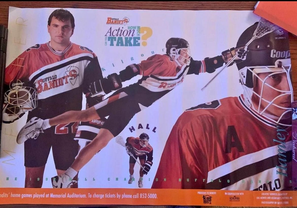 1992 Buffalo Bandits MILL Champions Kids Escaping Drugs Poster