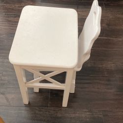 Wooden Table And Chair 