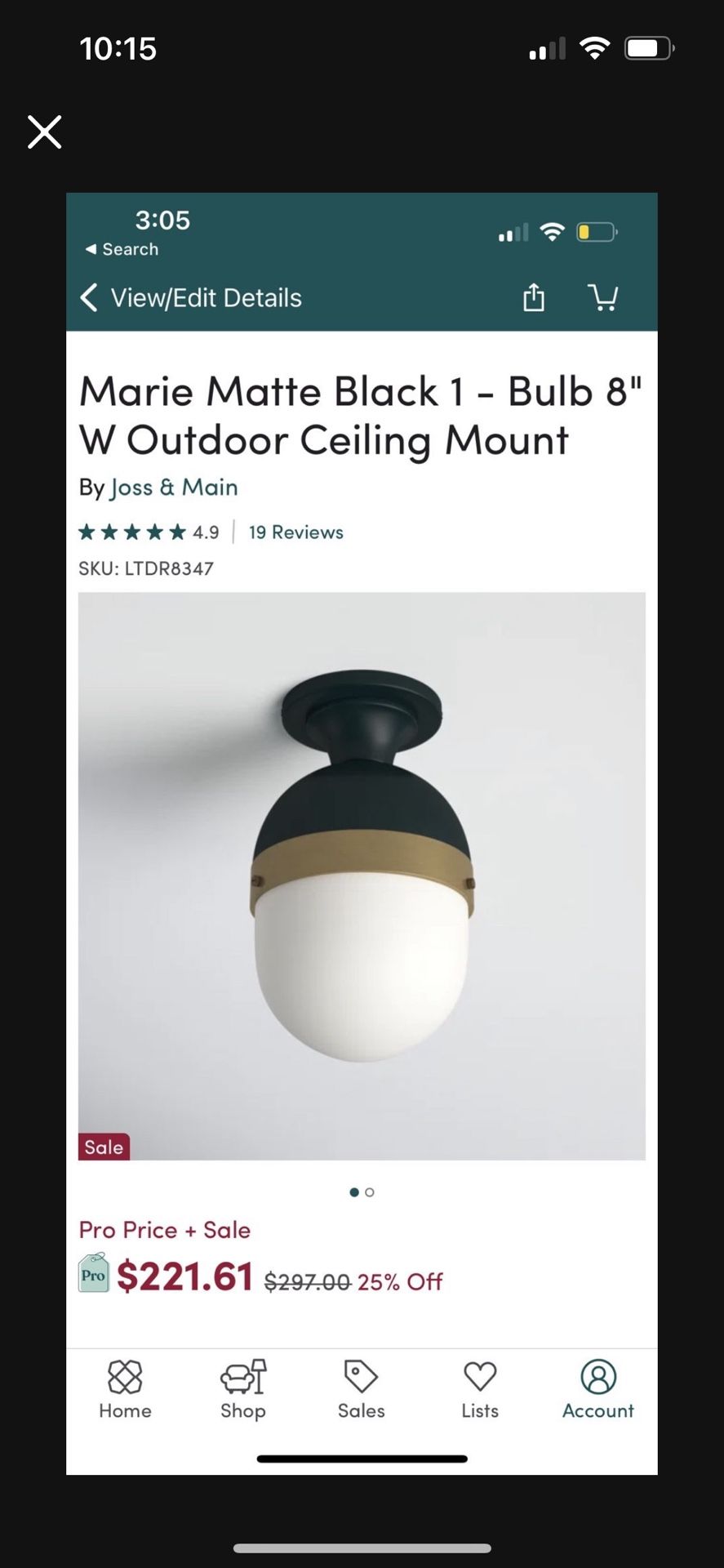 CEILING LIGHT