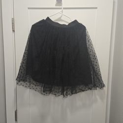 Elegant Black Tulle Skirt
