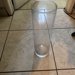 15” glass cylinder vases