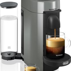 De'Longhi Nespresso Vertuo Plus Coffee and Espresso Maker by De'Longhi, Grey