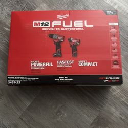 Milwaukee M12 Fuel Hammer And Impact Driver Combo