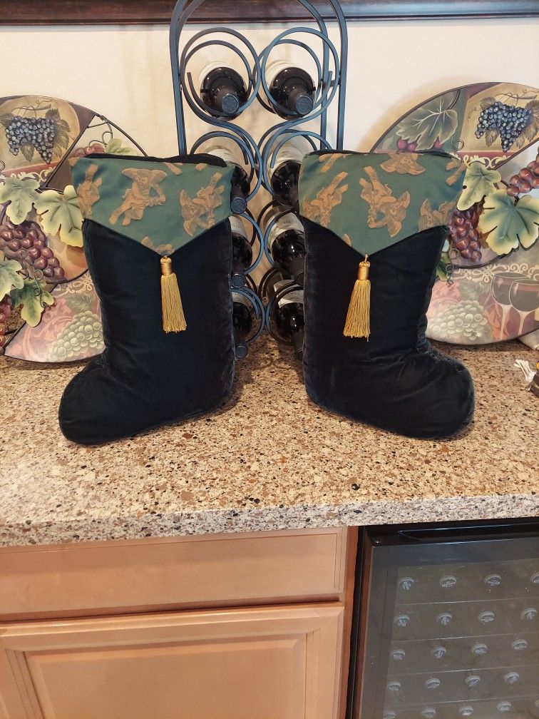 Excellent Condition Pair Of Jesterbell Christmas Decor 