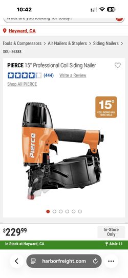 🔨 NEW PIERCE 15° Professional Framing Nailer