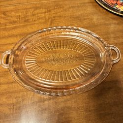 Depression Glass Platter 