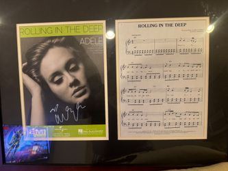Adele Signed music sheet