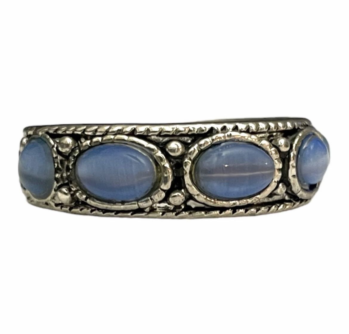  Handmade Sterling Silver Opal Moonstone Ring