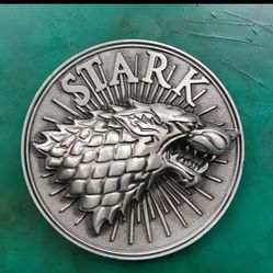 New House Stark Belt Buckle.SHIPPING AVAILABLE 