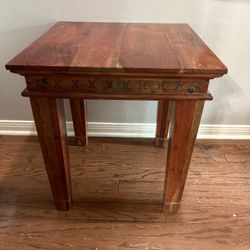 Solid Wood Side Table 