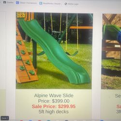 Swing Set Wave Slide 