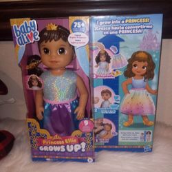 Baby Alive Princess Ellie Grow Up Doll New In Box 
