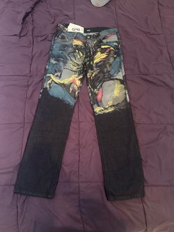 Vintage Y2K D&G Dolce & Gabbana Graphic Print Jeans – Size 34 – New With Tags – ZY051