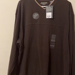 Men’s Large Sueded V-neck Shirt Unbelievably Soft