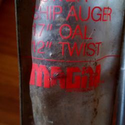 Power Ship.Auger 17" Ovel 12" Twist 