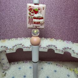 Strawberry Shortcake Beaded Pen 