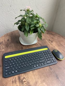 onn. Multi-Device Wireless Full Size Keyboard and 3-Button Mouse Set