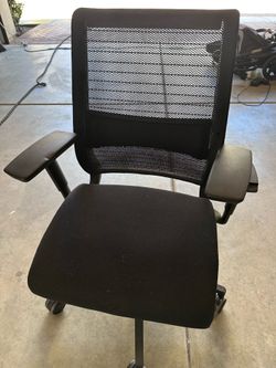 Steel case office chair