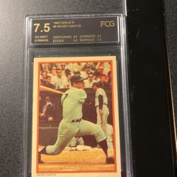 Mickey Mantle ‘85 Topps Collector Series/ Graded