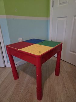 Kids LEGO/Duplo Activity Table – Red