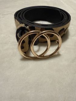 Women’s XL Leopard Print Dress Belt