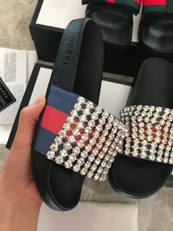 Gucci Rhinestones Slides