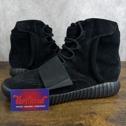 adidas Yeezy Boost 750 Triple Black Size 14 BB1839 Men’s Sneakers OG Rare Kanye