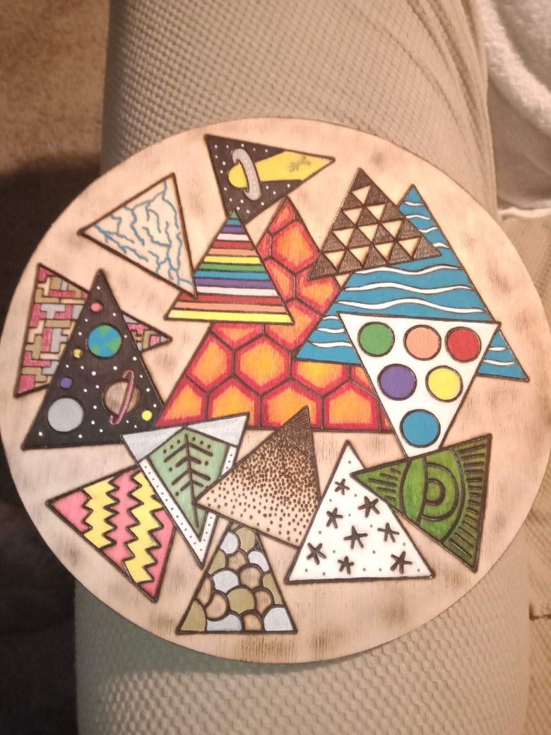 Abstract Geometrical Woodburn