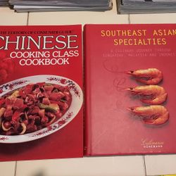 Set Of 2 Asian Cookbook 